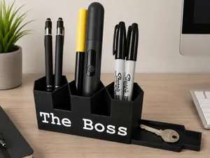 Customizable Desk Organizer with Sliding Drawer