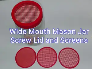 Wide Mouth Mason Jar Screw Lid and Screens