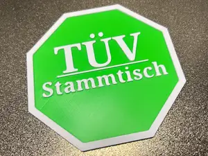 TÜV-Stammtisch Schild