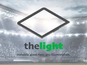 theLIGHT - invisible glass riser, pro illumination.