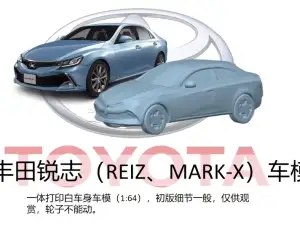 丰田锐志(MARK X)1:64车模,尺寸小巧静态把玩版,带支撑一二十克