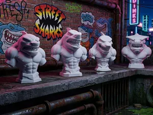 Street Sharks Bust Set