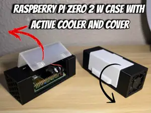 Raspberry Pi Zero 2 W Case with Active Cooling