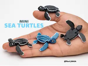 Mini Flexi Turtle  | Keychain Version