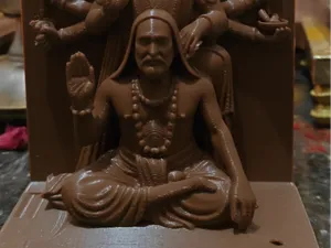 Panchamukhi Dattatreya with Guru Relief Statue