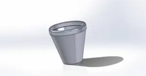 Flower pot with holes