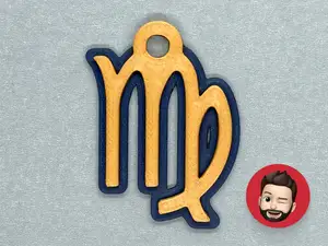 Zodiac Signs Virgo keychain