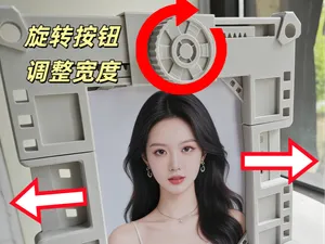 可调宽度相框