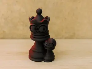 Schachkoenigin mit Kulleraugen