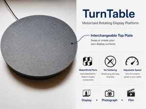 Motorized TurnTable with Interchangeable Top Plate