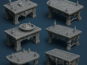 Ritual Tables Pack for Dungeon Scenes