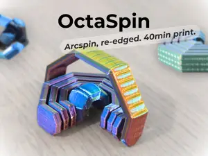 OctaSpin - Arcspin, re‑edged. 40min print.