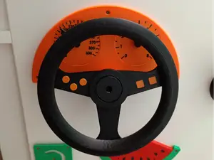 Steering wheel for activity board