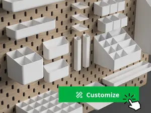 IKEA SKADIS Add-Ons: Parametric Bins and Shelves