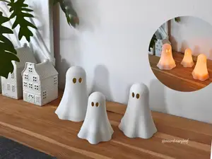 Stackable Ghost Tealight Covers