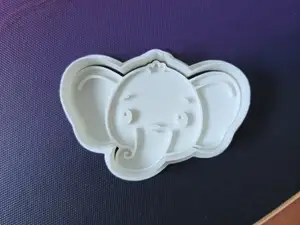 Elephant  Head Cookie Cutter Playdoh Cute Baking