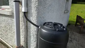 Square Drain Pipe to Water Butt Connector