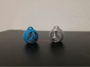 Mercedes Keychain ball, original unique 3D
