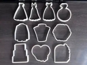 Wedding cookie cutters ( set of 10 x 9cm cutters )