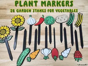 Plant Markers - Vegetable & Fruit Garden Stakes