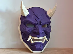 Full Face Demon Oni Mask (wearable)