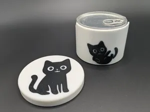 Cat Food Can Feeder with Lid for Refrigeration