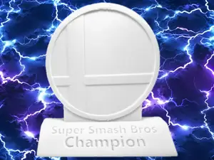 Smash Bros Trophy - Embossed