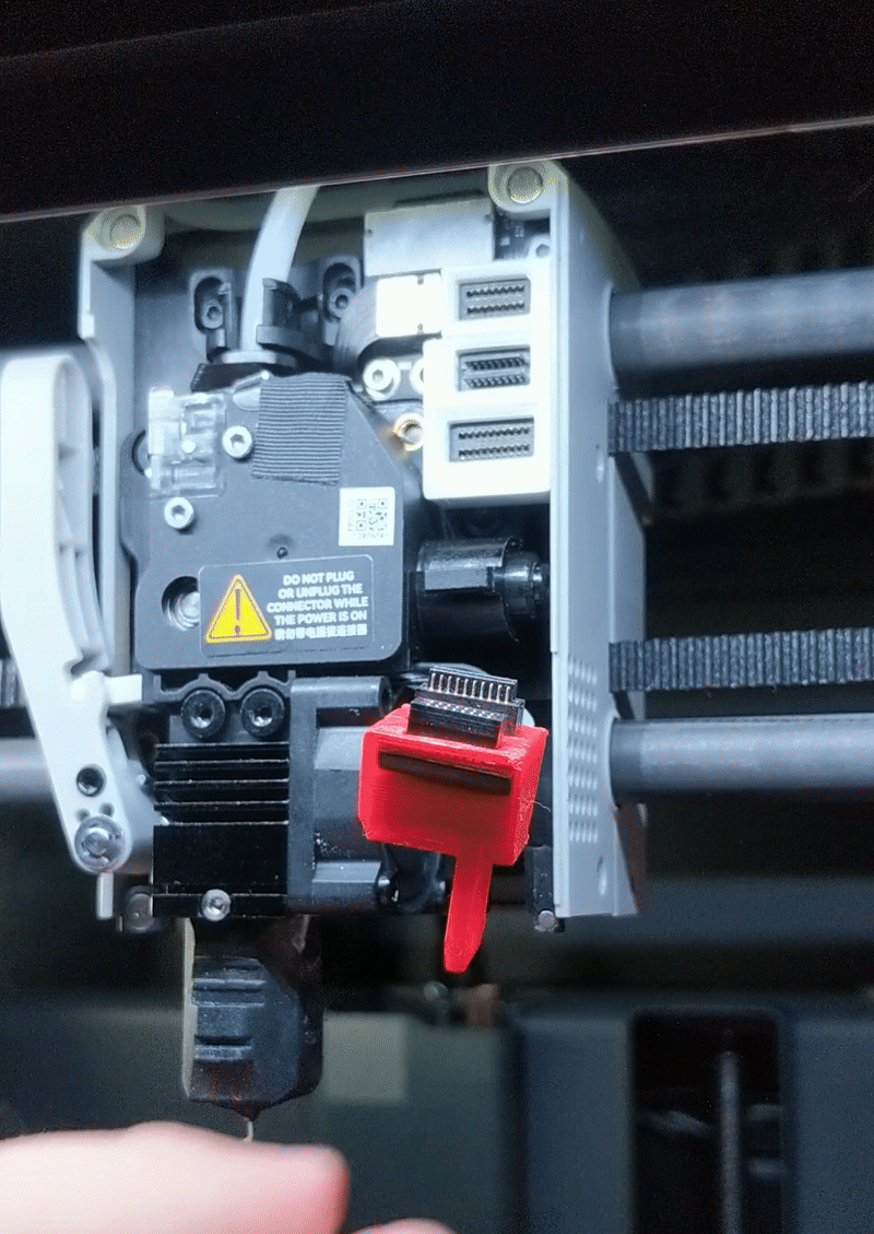 P1S, X1E hotend cable guide | quick swap plug