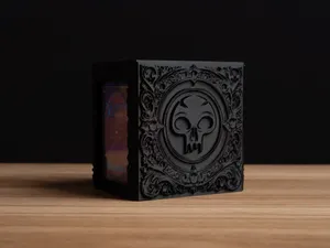 Embossed MTG Swamp Black Mana Deck Box