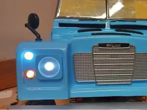 Headlight for 1:10 SCA-1E Bulldog Landrover.