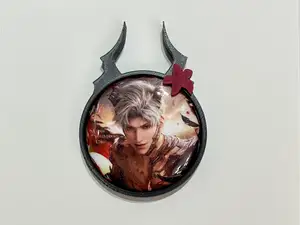 吧唧徽章谷美-秦彻簪花龙角版Sylus‘ Badge Frame 65mm