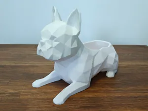 Geometric French Bulldog Catchall Bowl Organizer