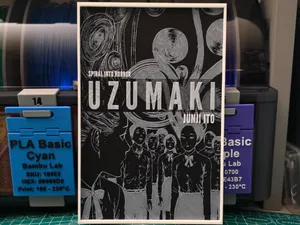 Uzumaki By Junji Ito Manga Poster - Hueforge Art