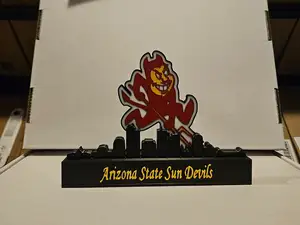 NCAA - Arizona state Sun Devils with skyline