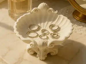 Coastal Shell Jewelry Dish