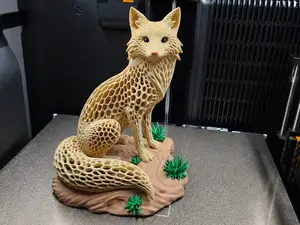 Voronoi Fox - Stunning Decorative 3D Print