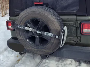 Jeep Spare Tire Snow Brush Holder