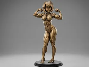Anime Fitness Girl - Posing Figure