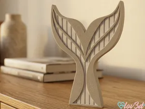 Stylized Mermaid Tail Fantasy Decor