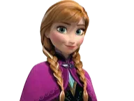 Anna Frozen - Målarfigur - måla själv - Disney