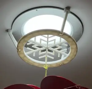 圣诞节雪花装饰、吊饰(筒灯、射灯连接器有吊点可安装吊饰)