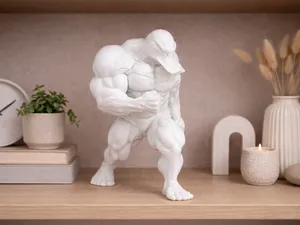 Duck Bodybuilder – Stylized Figurine