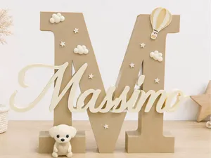 lettera decorativa con nome personalizzata
