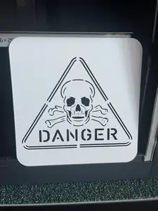 Danger - Stencil template