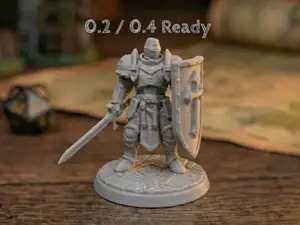 Imperial Armored Paladin with Sword & Shield 32mm