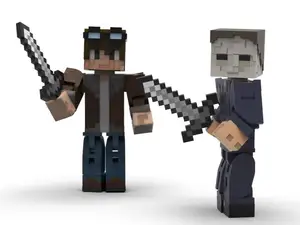 Block-Style Printable Action Figure