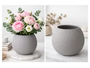 Vase Japandi rund/oval
