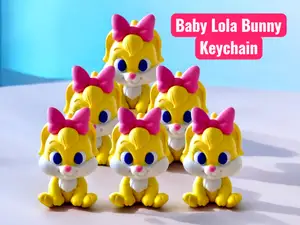 Baby Lola Bunny Keychain - High Detail