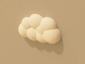 Cozy small Cloud for Wall Hanging - 3D Wall Art