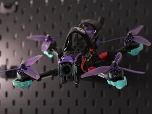 Skadis 5" FPV Drone Mount – Pegboard Hanger